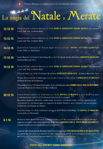 Locandina eventi a Merate il 20/12/2015