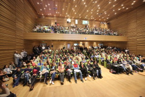 La sala dell'Auditorium gremita di gente